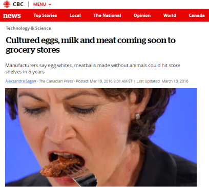 CBC - Cultured meat eggs diary